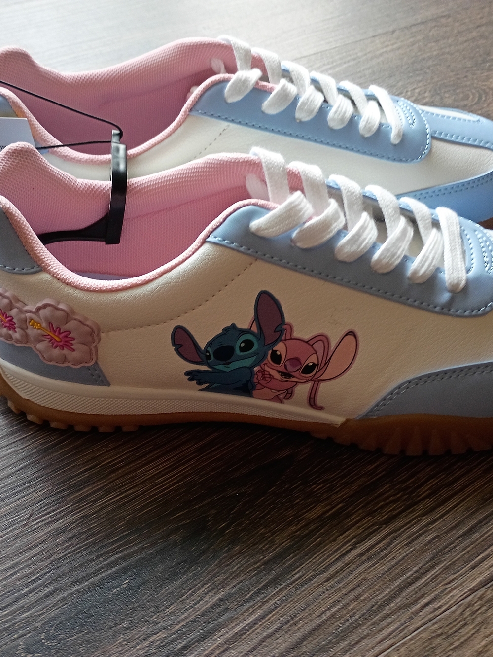 Disney Stitch & Angel Kids Sneakers in Blue and Pink